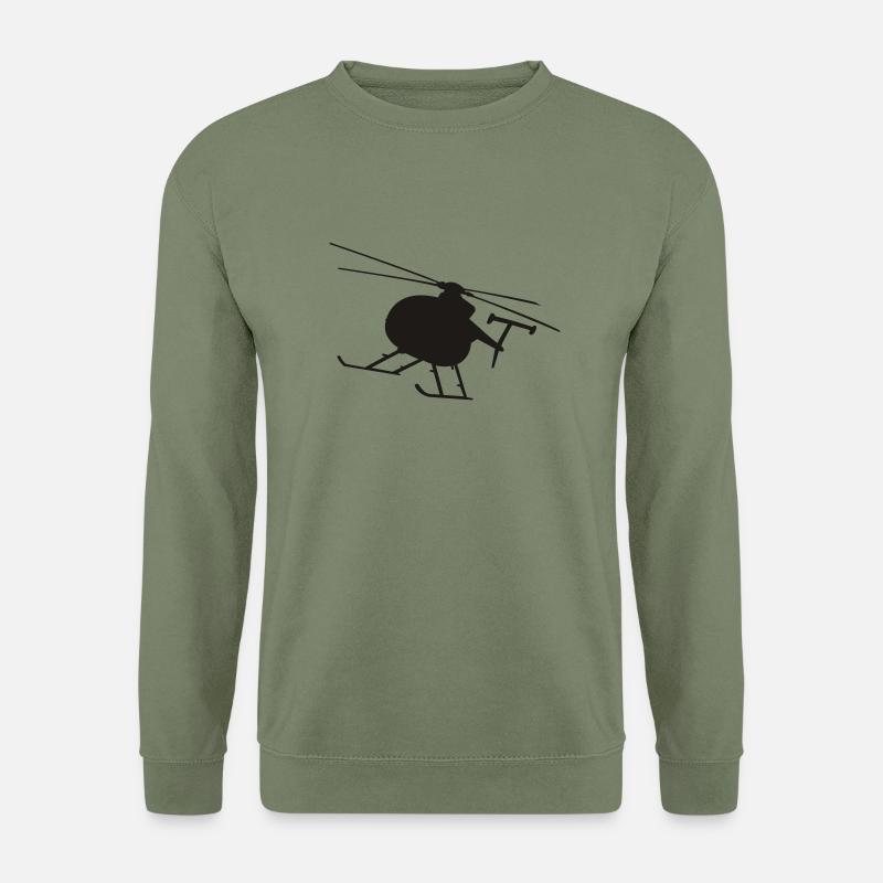 helicopter_01 - Unisex Pullover - Armeegrün