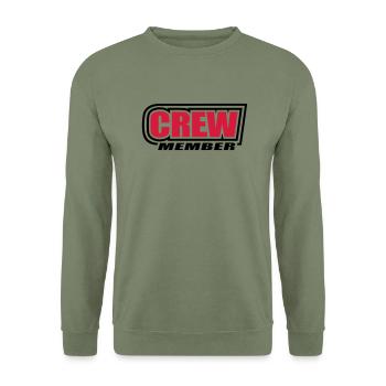 équipage du navire voiles voilie bateau capitaine - Sweat-shirt Unisexe - vert militaire - Devant - Alina (178cm) & Michal (187cm)