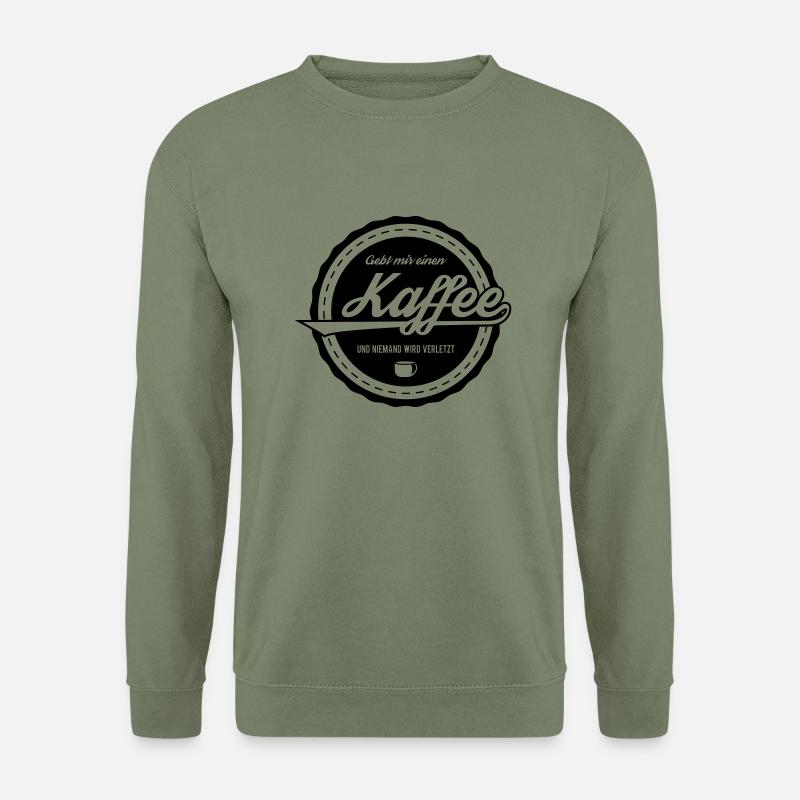 Kaffee - Unisex Pullover - Armeegrün