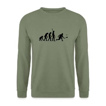 evolution_badminton_022011_c_1c - Sweat-shirt Unisexe - vert militaire - Devant - Alina (178cm) & Michal (187cm)