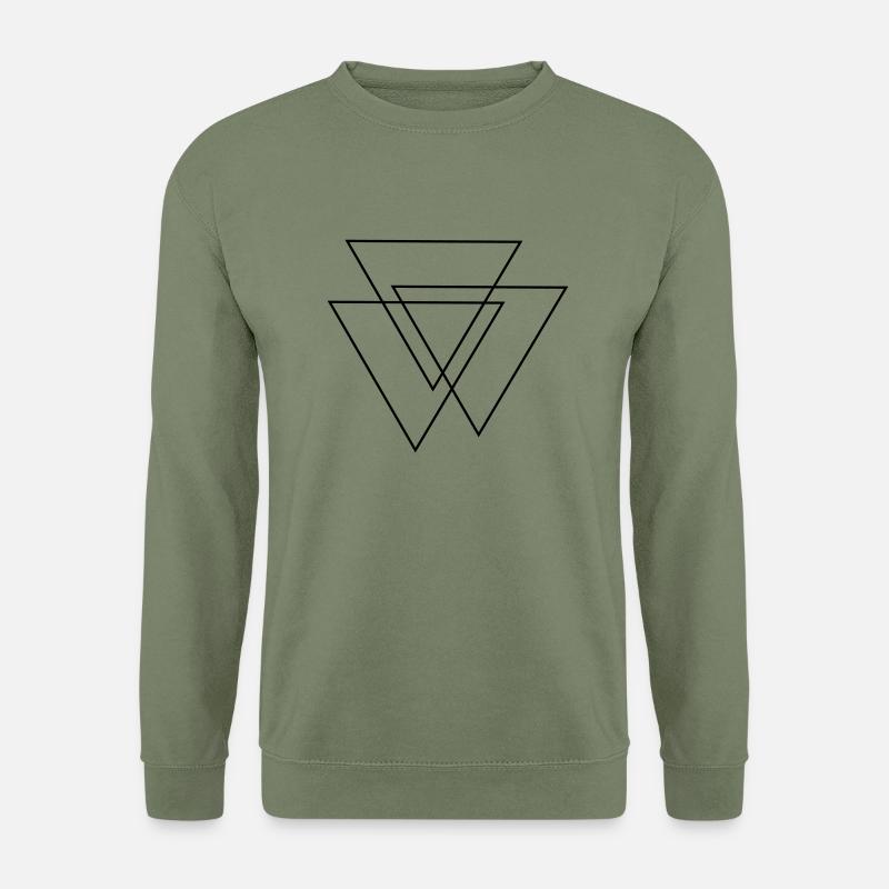 triangles Valknut - Unisex Pullover - Armeegrün