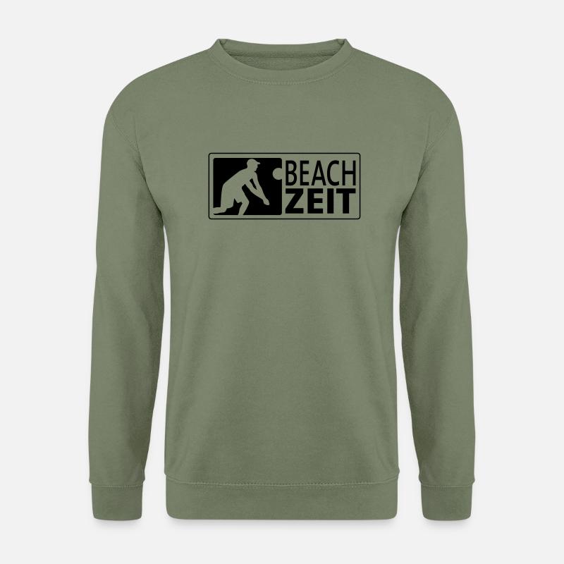 Beachvolleyball Bagger (quer) - Unisex Pullover - Armeegrün