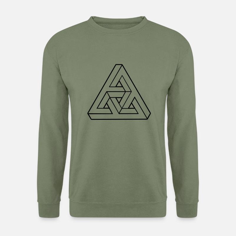 Optical illusion - Unisex Pullover - Armeegrün