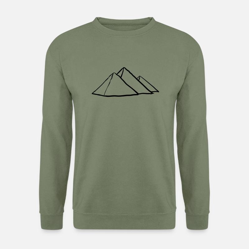 Pyramides de Gizeh - Sweat-shirt Unisexe - vert militaire