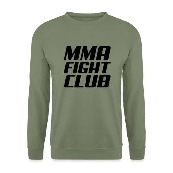 mma - Unisex Pullover - Armeegrün - Vorne - Alina (178cm) & Michal (187cm)