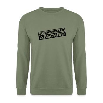 junggesellen abschied design - Unisex Pullover - Armeegrün - Vorne - Alina (178cm) & Michal (187cm)