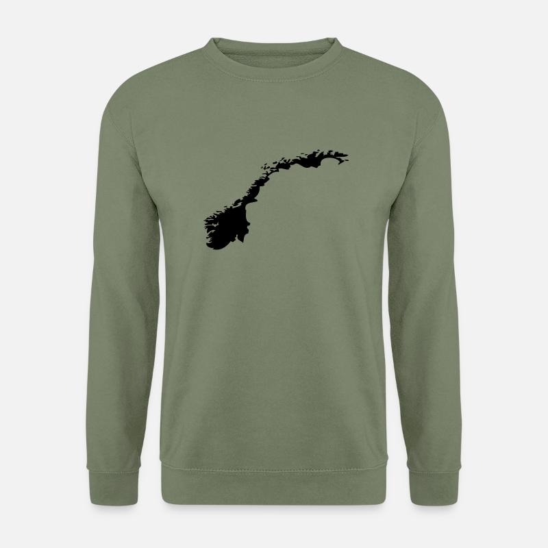 Norwegen - Unisex Pullover - Armeegrün