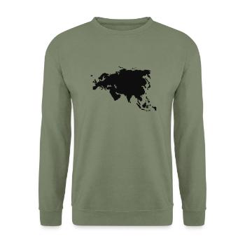 Eurasien - Unisex Pullover - Armeegrün - Vorne - Alina (178cm) & Michal (187cm)