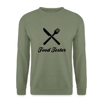 Manger - Sweat-shirt Unisexe - vert militaire - Devant - Alina (178cm) & Michal (187cm)