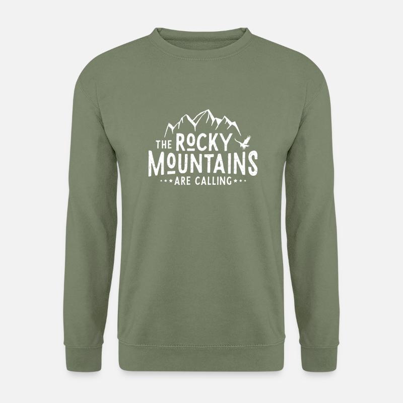 Rocky Mountains Calling - Unisex Pullover - Armeegrün