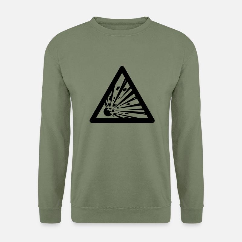 Gefahrensymbol - Sprengstoffe - Unisex Pullover - Armeegrün