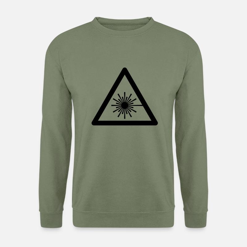 Hazard Symbol - Laser Light - Unisex Sweatshirt - army green