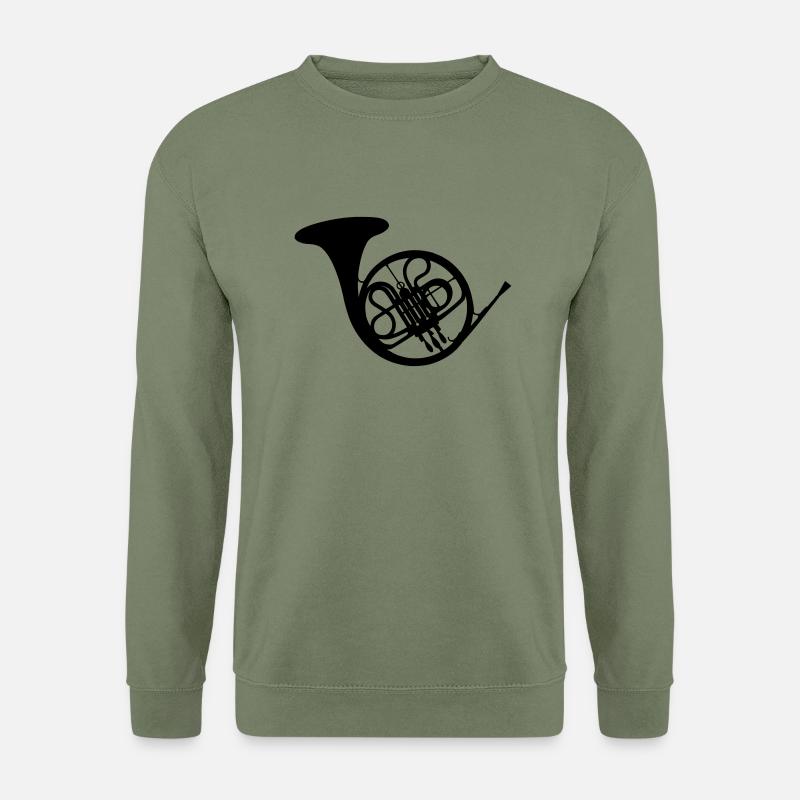 Horn / bugle / Blasinstrument - Unisex Pullover - Armeegrün