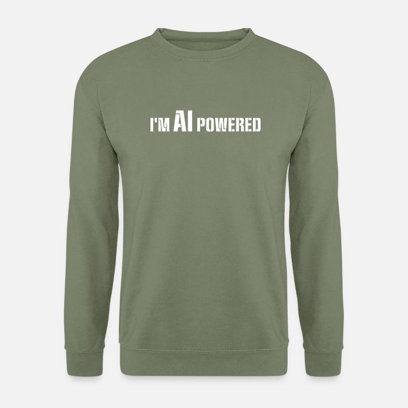 ICH BIN KI-GESTÜTZT - Unisex Pullover - Armeegrün