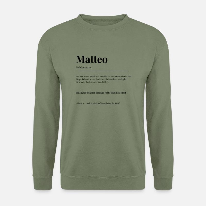 Matteo - Unisex Pullover - Armeegrün