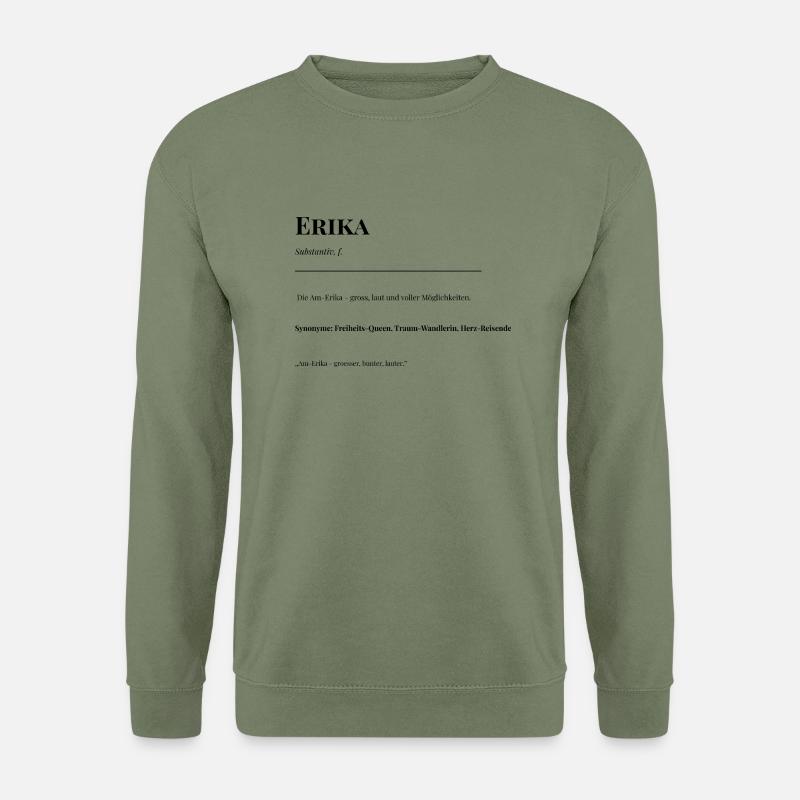 Erika - Unisex Pullover - Armeegrün