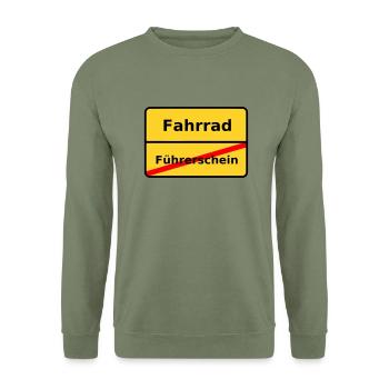 Cyclisme - Sweat-shirt Unisexe - vert militaire - Devant - Alina (178cm) & Michal (187cm)