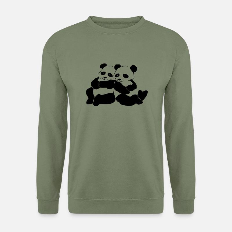 Panda - Unisex Pullover - Armeegrün