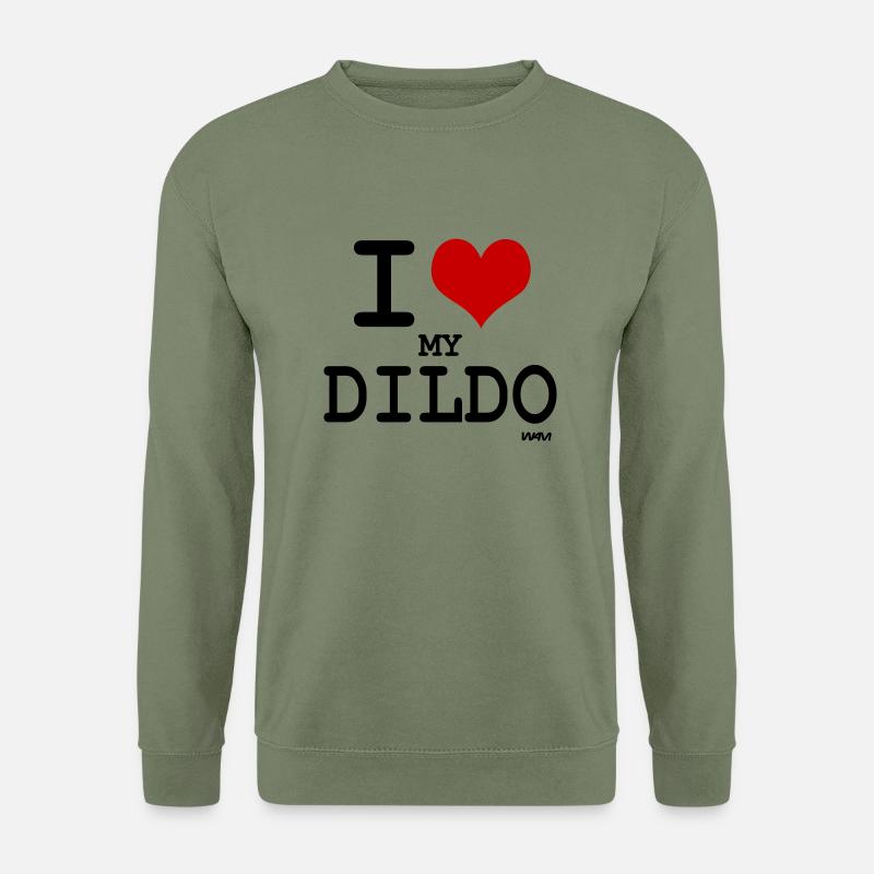 Jeg elsker min dildo - Unisex sweater - militærgrøn