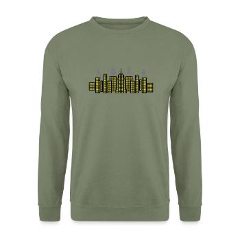 Rock Skyline Music Concert Tour - Sweat-shirt Unisexe - vert militaire - Devant - Alina (178cm) & Michal (187cm)