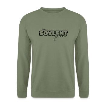 Soylent Green Logo Uni - Unisex Pullover - Armeegrün - Vorne - Alina (178cm) & Michal (187cm)