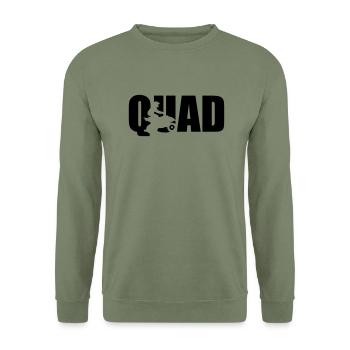 Quad - Unisex Sweatshirt - army green - Front - Alina (178cm) & Michal (187cm)
