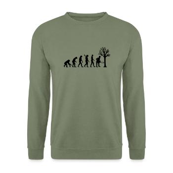 Lumberjack - Unisex Sweatshirt - army green - Front - Alina (178cm) & Michal (187cm)