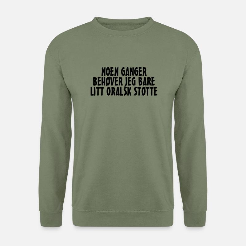 mündliche Unterstützung - Unisex Pullover - Armeegrün