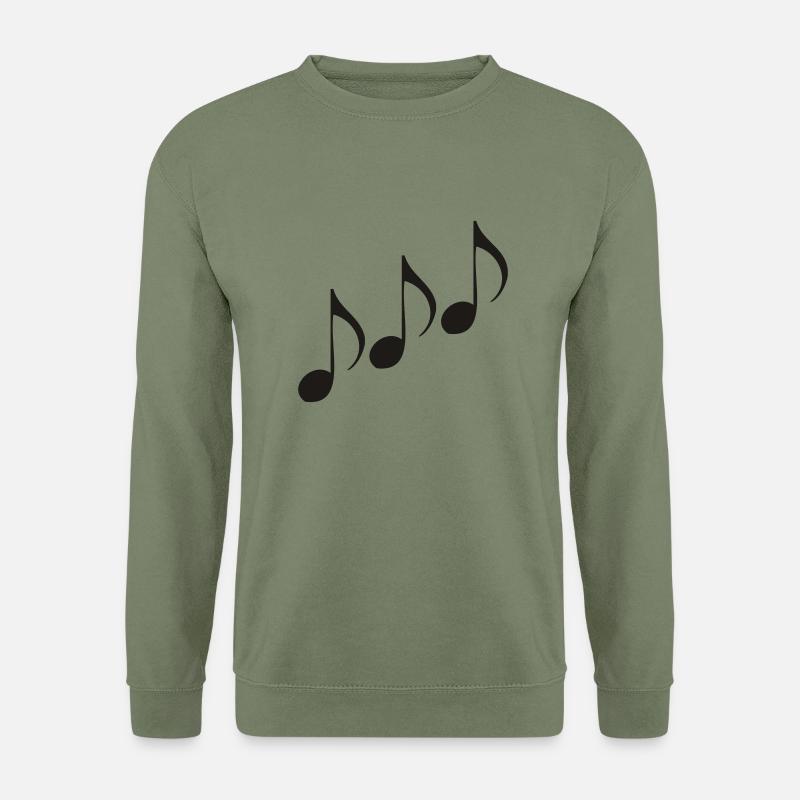 Musiknoten - Unisex Pullover - Armeegrün
