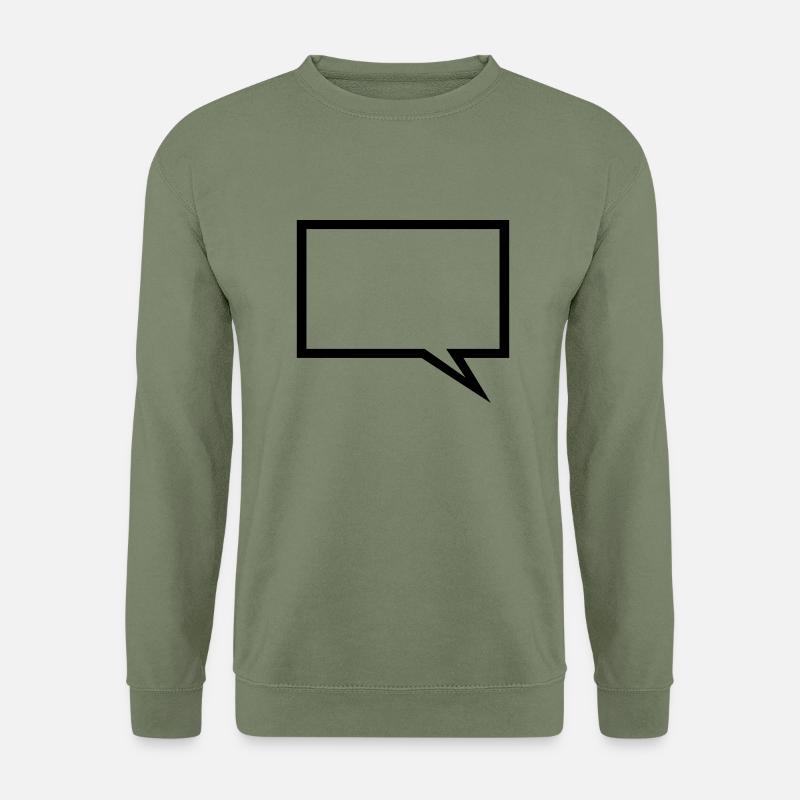 Speechbubble - Text - Unisex Sweatshirt - army green