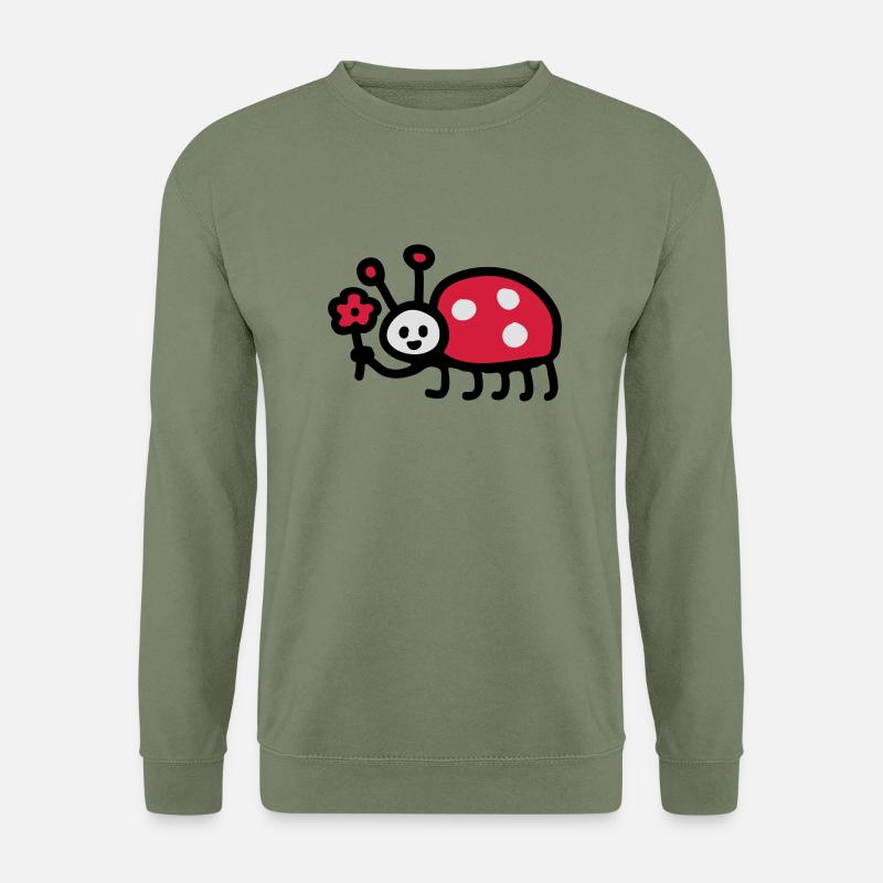 Marienkäfer - Blume 3 - Unisex Pullover - Armeegrün