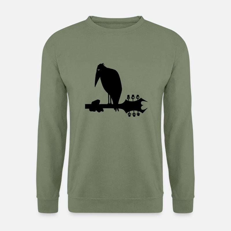 Die Metalheads Krähe - Unisex Pullover - Armeegrün
