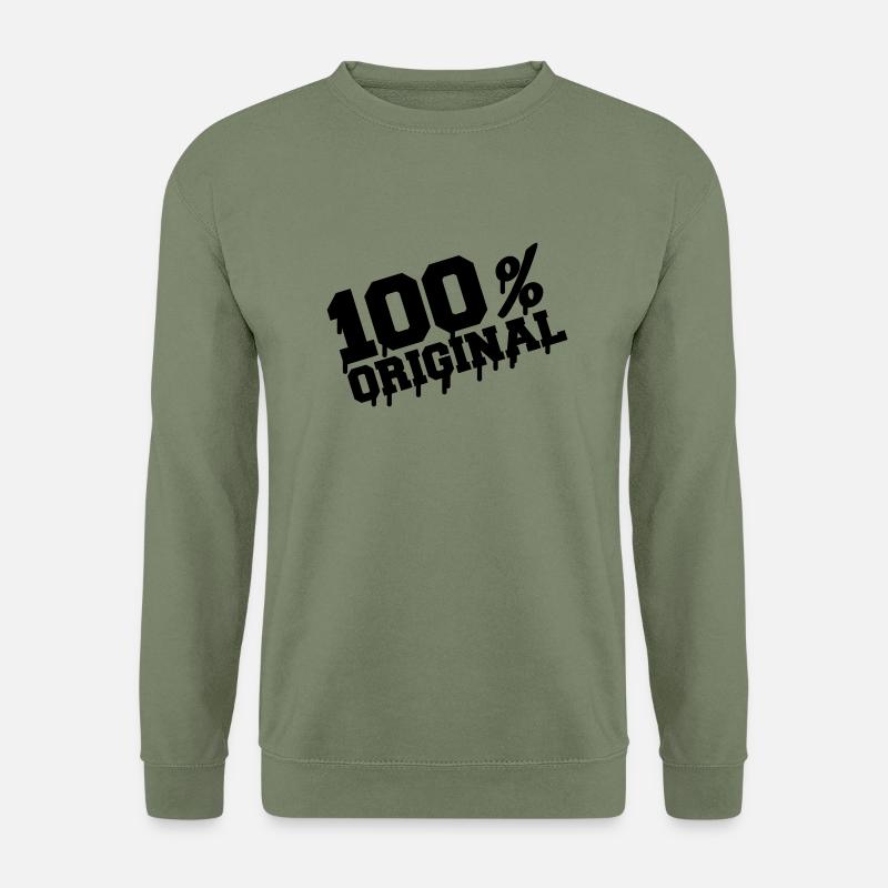 100_original - Unisex Pullover - Armeegrün