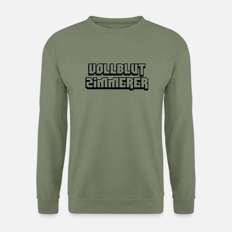 vollblut zimmerer - Unisex Pullover - Armeegrün