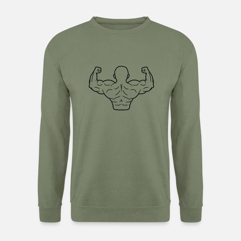 Strong poor bald head - Unisex Sweatshirt - army green