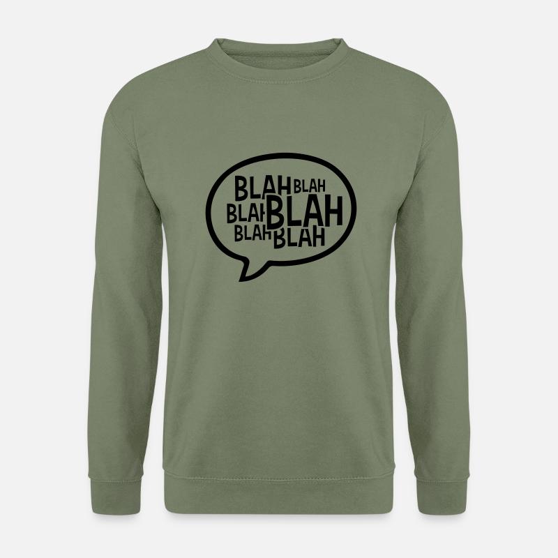 Bulle de dialogue comique bla - Sweat-shirt Unisexe - vert militaire