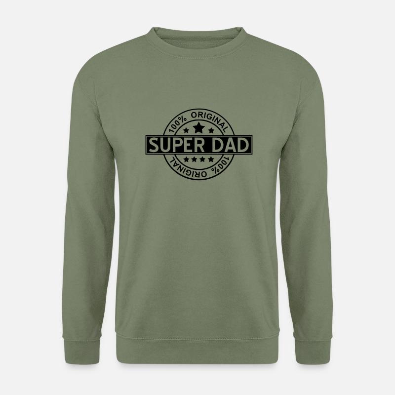 super dad - Unisex Pullover - Armeegrün