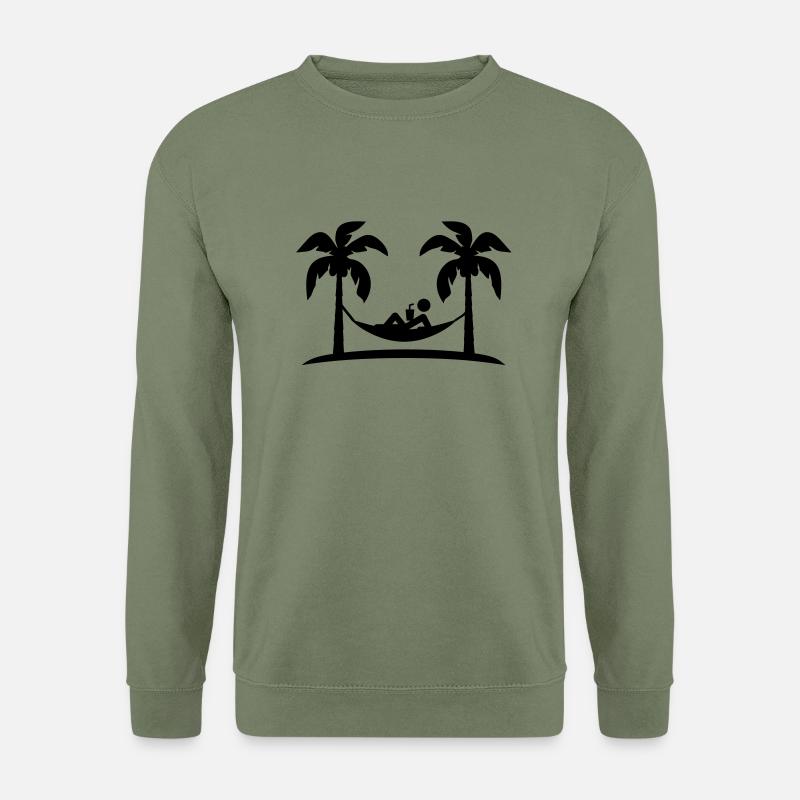 island_chillin_f1 - Unisex Pullover - Armeegrün