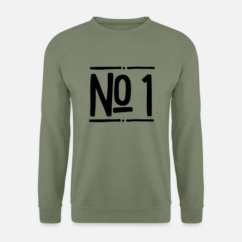 Nummer 1 - Unisex Pullover - Armeegrün
