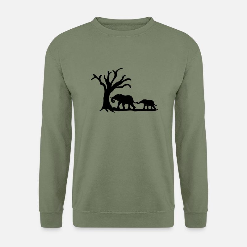 Elephants - Unisex Sweatshirt - army green