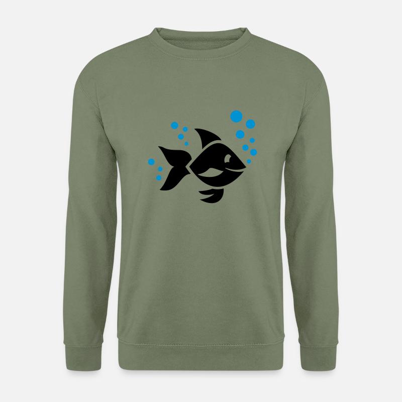 Fisch - Unisex Pullover - Armeegrün