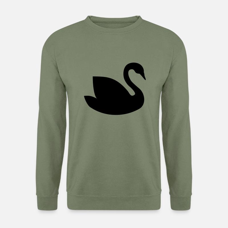 Schwan - Unisex Pullover - Armeegrün