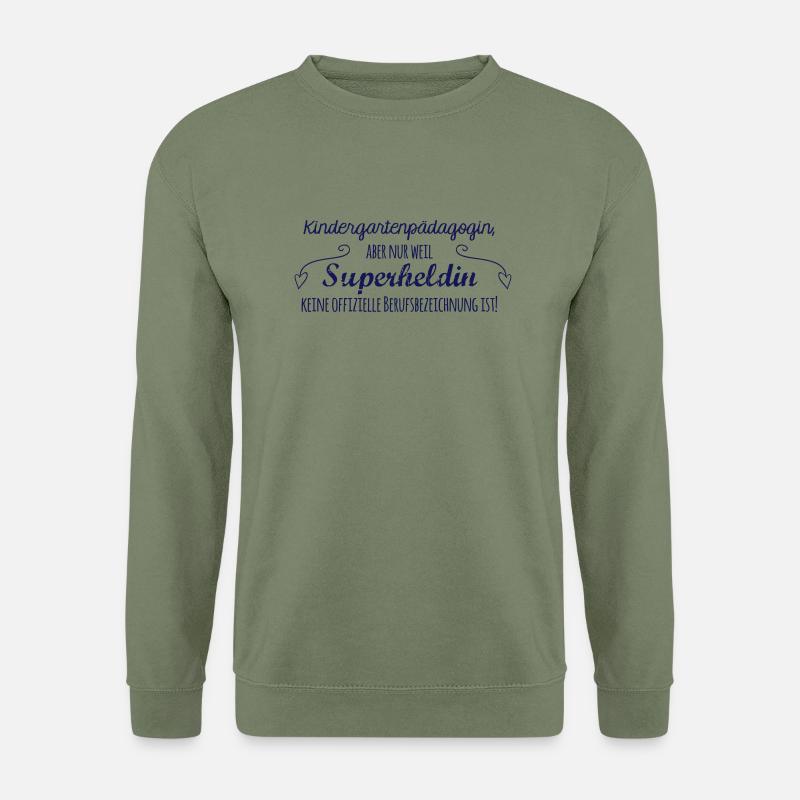 Stoffbeutel: "Kindergartenpädagogin" - Unisex Pullover - Armeegrün