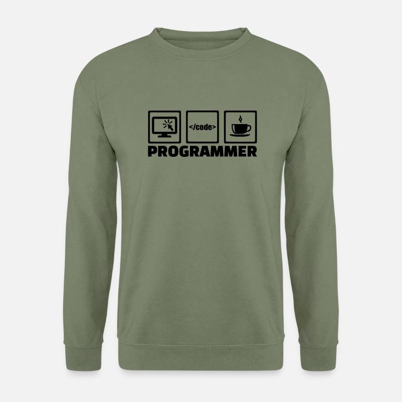 Programmeur - Sweat-shirt Unisexe - vert militaire
