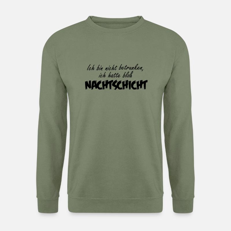 Nachtschicht 1-farbig - Unisex Pullover - Armeegrün