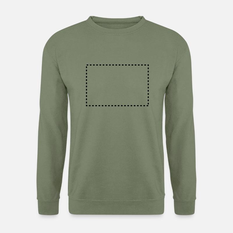 dashed_square_1c - Unisex Sweatshirt - army green