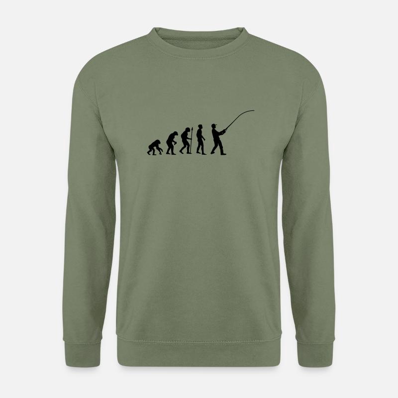 fishing__evolution____f1 - Unisex Pullover - Armeegrün