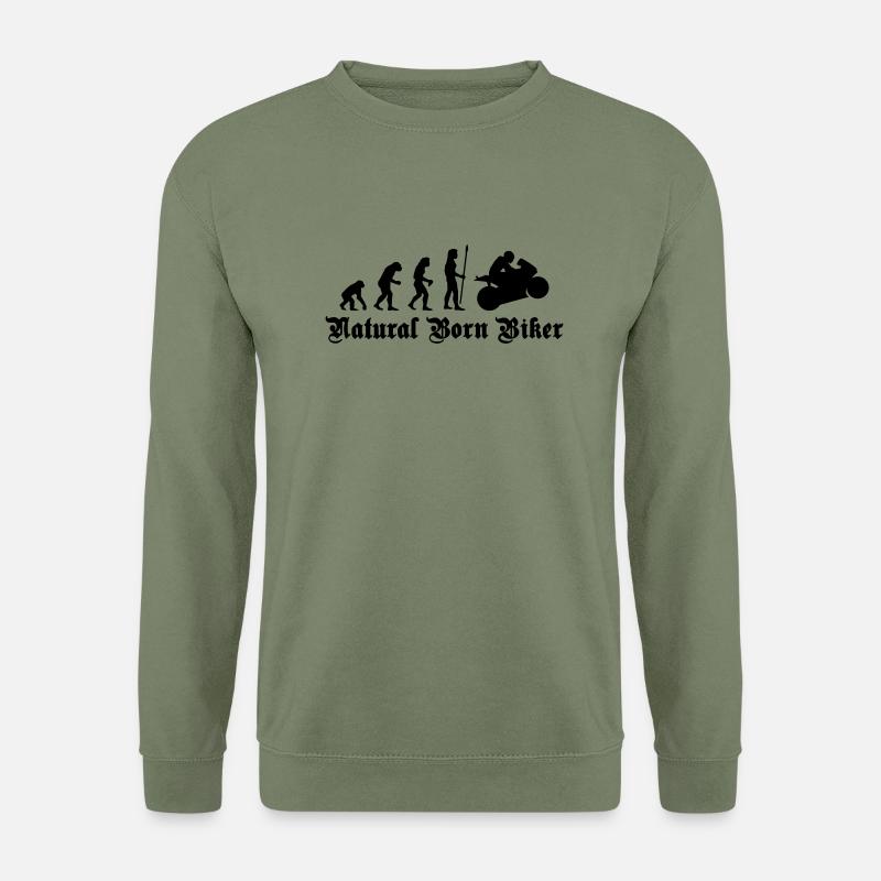 evolution_biker - Unisex Sweatshirt - army green