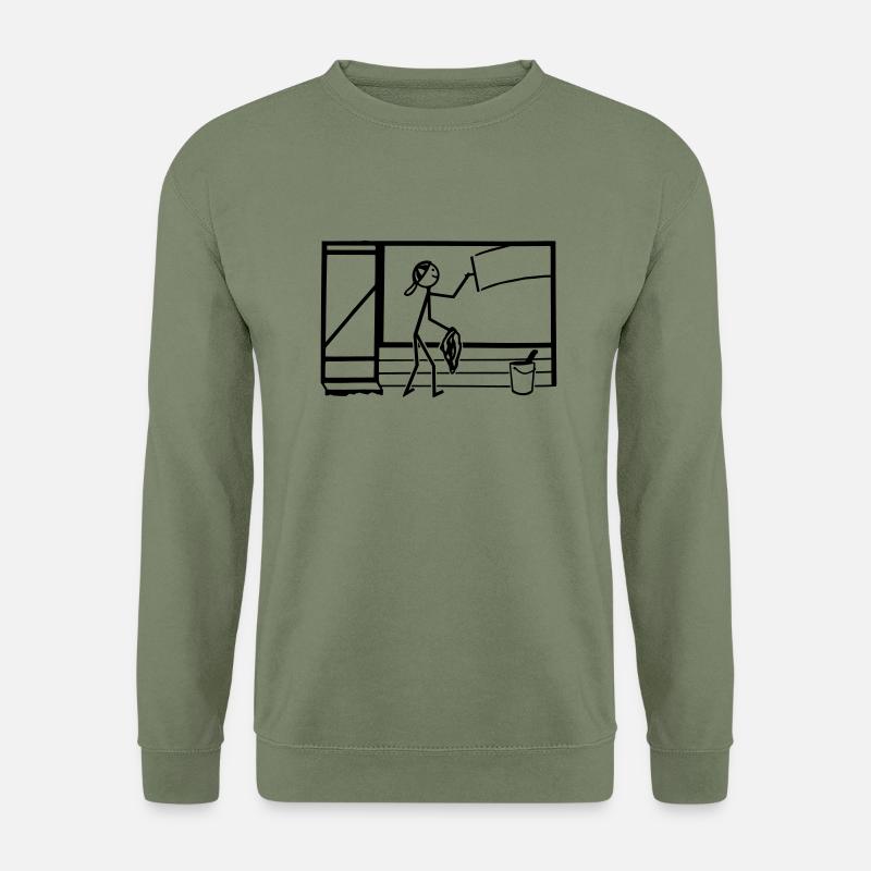 fensterputzer - Unisex Pullover - Armeegrün