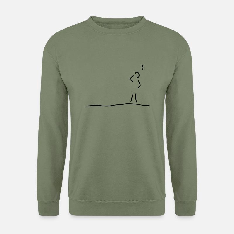 zweifel ratlosigkeit vergesslich - Unisex Pullover - Armeegrün